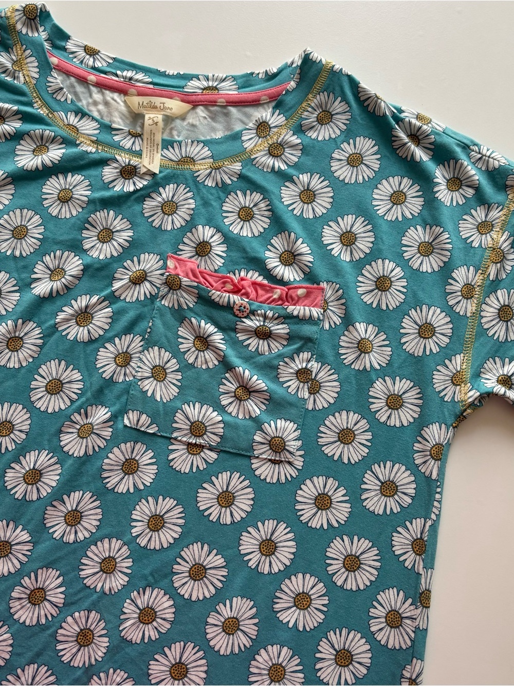 Matilda Jane Enchanted Cora daisy print sleep shirt nightgown small soft floral - Picture 8 of 12